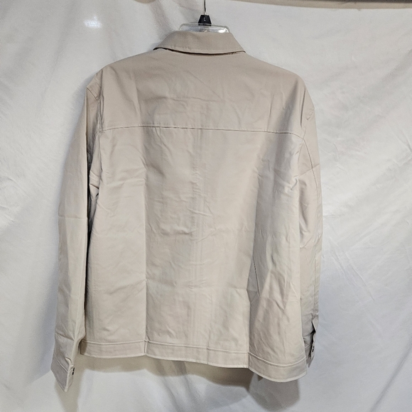 TBY Retro Mens Fashion Rain Jacket Tan Beige Mens Size L NWT - Picture 6 of 9